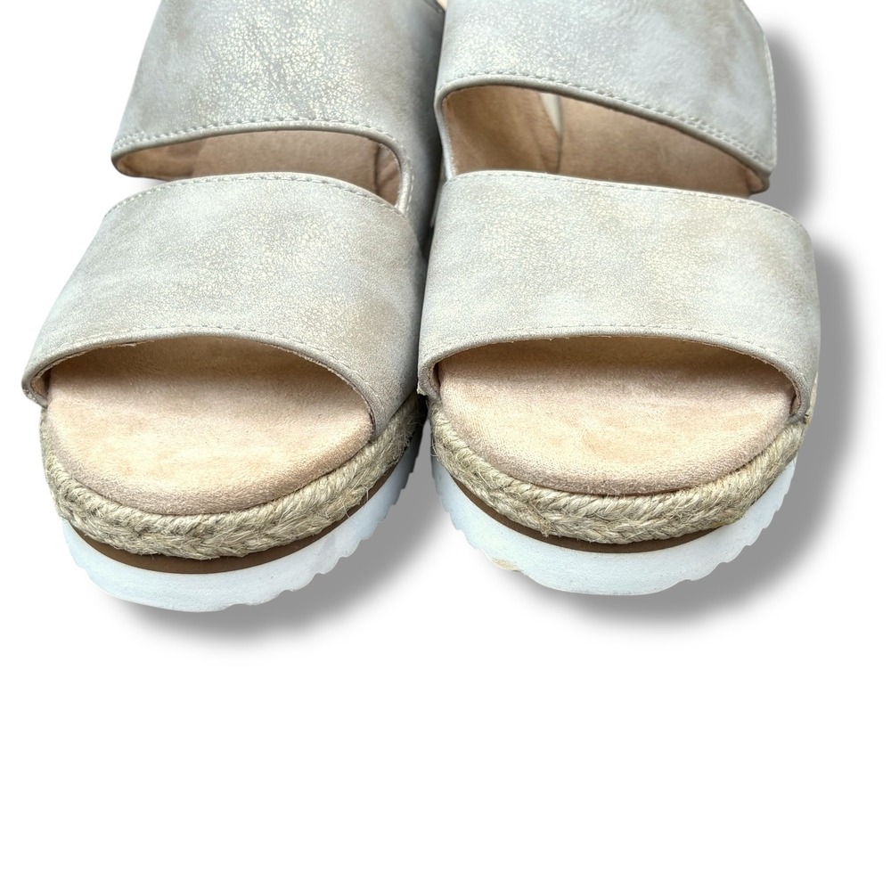 Life Stride Simply Comfort Beachy‎ Women's Wedge Sandals Size 8.5 Neutral - Picture 3 of 8